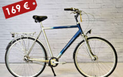 VIDĒJO CENU KATEGORIJA - velosipēds ar alumīnija rāmi un septiņu ātrumu rumbu. Viegls un komfortabls pilsētas velosipēds ar augstākas klases aprīkojumu.
Batavus Cairo